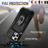 iPhone 13 Pro Max Case with Slide Camera Cover & 360° Rotate Ring Stand, Military Drop Protection, Black