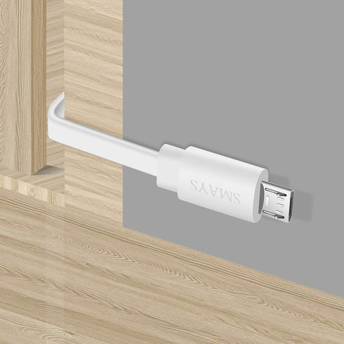 Smays 25 ft Extension Cable for WYZE Cam v4, v3 and v3 Pro Security Camera, Long Micro USB Cord