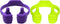 HONSKY Thumbs-Up Phone Stand for Tablets, E-Readers, and Smart Phones, Green/Purple, 2 Count