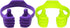 HONSKY Thumbs-Up Phone Stand for Tablets, E-Readers, and Smart Phones, Green/Purple, 2 Count