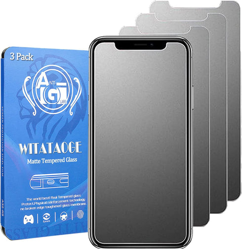 iPhone 12 Pro Max 3 Pack Matte Screen Protector - 9H Hardness, Anti-Fingerprints, Anti-Glare, Anti-Scratch, 6.7"