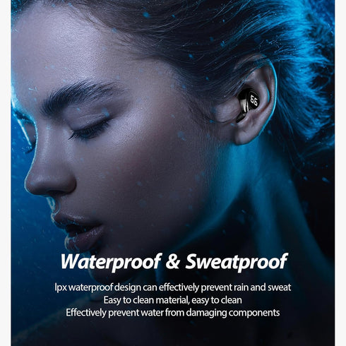Small Invisible in-Ear Wireless Earbud - Mini Bluetooth Earpiece with Mic, Tiny Headset, Smallest Single Headphones