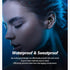Small Invisible in-Ear Wireless Earbud - Mini Bluetooth Earpiece with Mic, Tiny Headset, Smallest Single Headphones