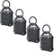 DOVICK Waterproof Airtag Keychain Holder Case, Screw Full Cover Compatible with Apple Air Tag Tracker, 4 Pack