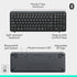 Logitech K250 Bluetooth Keyboard with Numpad, Easy Connectivity, Compact Wireless Keyboard Made with Recycled Plastic