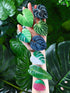 Macarrie 8 Pcs Tropical Leaves Phone Holder Green Plant Cell Phone Grip Holder