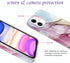 JIAXIUFEN Gold Electroplated Glitter Marble Case for iPhone 11 Pro, Slim Shockproof Flexible TPU Cover