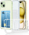 iPhone 15 Plus Compatible Clear Phone Case with Card Holder, Shockproof Slim Cover, Transparent