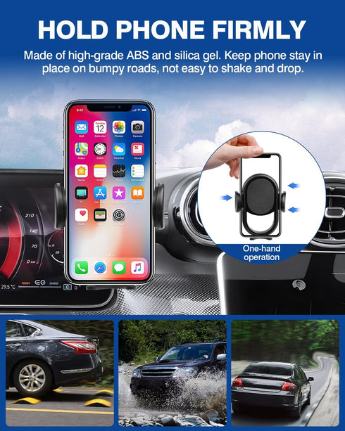 Autorder Car Phone Holder for 2022-2024 Mercedes Benz C-Class/2023 2024 GLC Accessories, Hands-Free 360 Degree Rotation