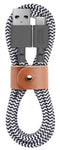 Native Union Belt Cable USB-C to USB-A, 4ft Ultra-Strong Charging Cable with Leather Strap for iPhone 15, Samsung Galaxy