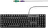 YORUNOHOSHI Wired PS2 104 Keys Computer Keyboard with Stands,Waterproof - US Layout Compatible