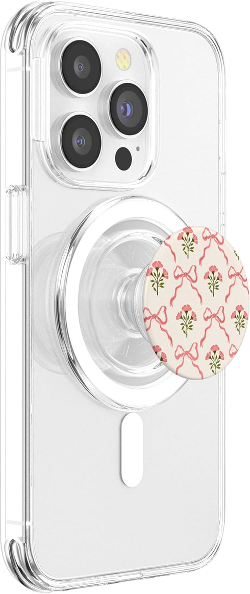 PopSockets Floral Bow Phone Grip Coquette Bloom PopGrip for MagSafe