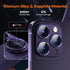 2 Pack Camera Lens Protector for iPhone 15 Pro Max/iPhone 15 Pro/iPhone 14 Pro Max/iPhone 14 Pro, Aluminum Alloy