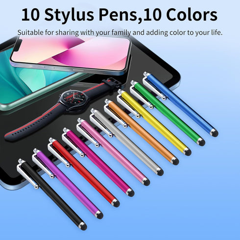YITIAOXIAOYU 10 Pack Screens,10 Stylus Pen,High Precision and Sensitivity Stylus for Everyday Writing,Stylus Pen