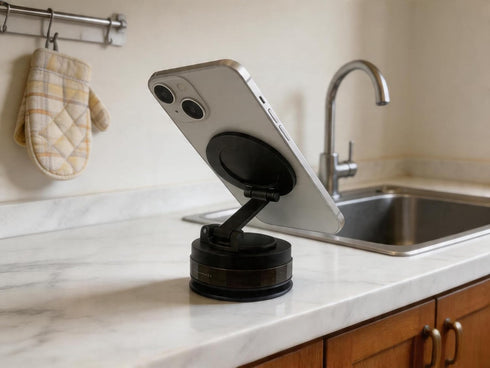 Longgue Car,360Adjustable Magnetic Phone Holders for Your Car Mount,Vacuum Suction Cup Phone Mount (Black- Disc)