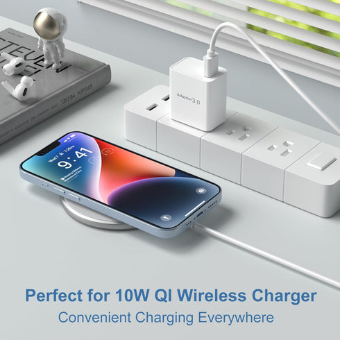 USB Wall Plug, OKRAY 2-Pack 18W Fast Charging Block, Quick Charge Power Adapter for iPhone, iPad, Samsung