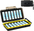 14 Slots 18650 Battery Case with Carabiner, Water-Resistant and Shockproof Storage Organizer for 14 x 18650 Batteries