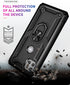 Military Grade Drop Impact Case for Moto One 5G Ace, Heavy Duty Shockproof Armor with 360 Metal Rotating Ring