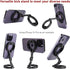 Zelnoox 1/4" 17/16/15/14/13/12 (MS-02R) Double Magnetic Ring Phone Holder Attach to Any Iron Surface | Screw Hole |