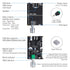 2Pack ZK-1001B 100W 7-24V Bluetooth Amplifier Board, Mono AMP TWS Mini Audio Power Amplifier Module with Box Matching