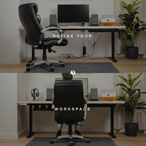 No-Drill Under Desk Cable Management Tray - 2-Pack Wire Organizer for Standing Desk Cord Management