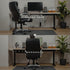 No-Drill Under Desk Cable Management Tray - 2-Pack Wire Organizer for Standing Desk Cord Management