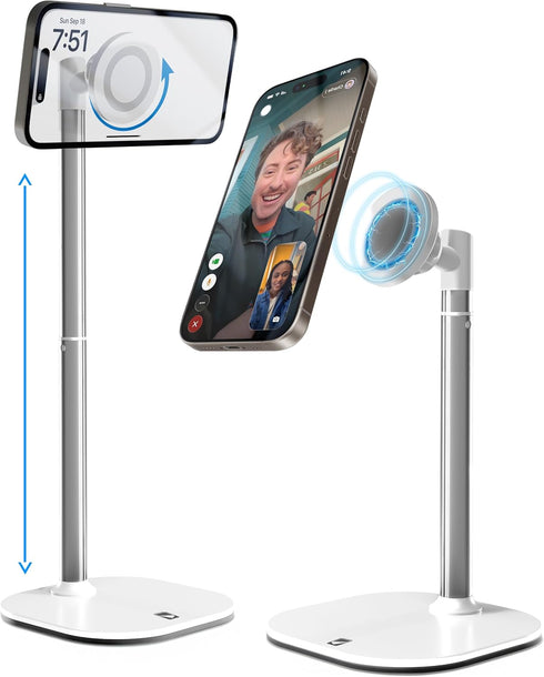 COOPER MagStand, Adjustable Magnetic iPhone Stand for Desk & Phone Holder for Video