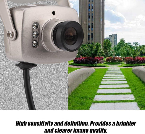 Serounder 6 CMOS Mini CCTV Camera, LED Wired CCTV Security Camera Night Vision Digital Video Camera PAL/NTSC Home