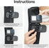 360 Swivel Backpack Clip Mount with Phone Holder, Bag Belt Shoulder Strap Accessory for GoPro Max Hero and DJI Action