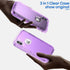 ORIbox Purple Case for iPhone X/XS, Transparent Heavy Duty Shockproof Anti-Fall, 10 FT Military Grade