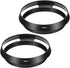 PATIKIL 72mm Lens Hood, 2Pcs Standard Vented Matte Surface Anti-reflective Hollow Hood for Universal Camera Lens