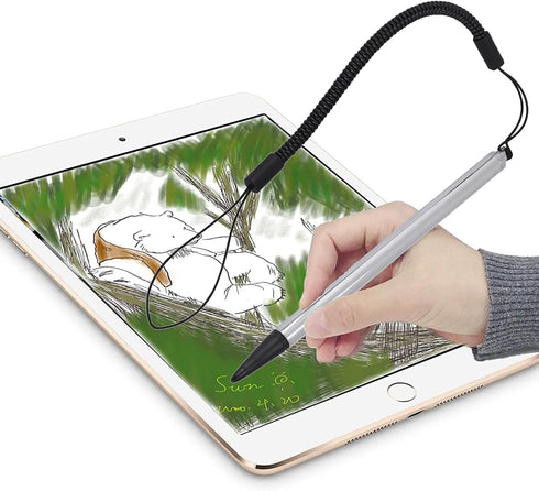Universal High Sensitive Resistive Pen, Fine Point Stylus Tip with Spring Cord for Resistive Screen Devices