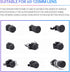 TONHOKJ 60120mm 3 Universal Camera Lens Cover for DSLR & Mirrorless Cameras, Flexible Front Lens Protector, Dustproof