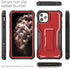 ExoGuard Rubber Shockproof Case for iPhone 11 Pro Max, Full-Body Cover with Built-in Screen Protector and Kickstand