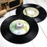 45 RPM Record Adapter Solid Aluminum 7 Inch Vinyl Record Dome 45 Adapter for Turntables Silver