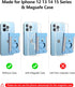 MagSafe Wallet with AirTag Holder, Magnetic Phone Wallet for iPhone 16/15/14/13/12 Series, 9 Card Holder, Light Sky Blue