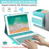 Keyboard Case for iPad 9.7 inch 5th 6th Generation - 360° Rotatable Case with 7 Color Backlit Bluetooth Keyboard, Lake