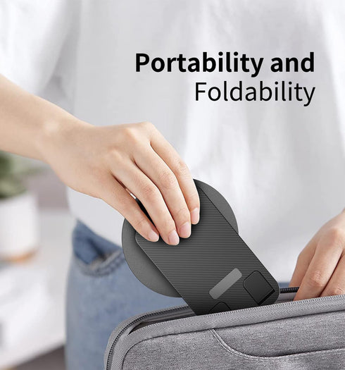 360 Degree Rotating Mobile Phone Holder, Fully Adjustable Foldable Desktop Stand for iPhone 15/14/13 Pro Max