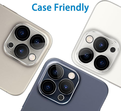 ?3 Pack?Dengduoduo Tempered Glass Camera Lens Protector for iPhone 15 Pro 6.1" & iPhone 15 Pro Max 6.7", Ultra HD, 9H