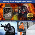 Njord Gear Military Smart Watches for Men, Bluetooth Call, 5ATM Waterproof, Fitness Tracker, Heart Rate Monitor