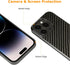 molzar Grip Series Case for iPhone 14 Pro, Real Weave Carbon Fiber, Built-in Metal Plate for Magnetic Mount