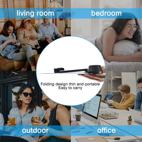 14 inch Phone Screen Magnifier with Bluetooth Speaker, Mobile Phone Screen Amplifier with 2-in-1 Foldable Stretch Stand