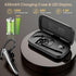 Headset, 120Hrs IPX7, V5.4 Atheewon Bluetooth Wireless Bluetooth Earpiece with ENC Noise Canceling Mic, Talk Single-Ear
