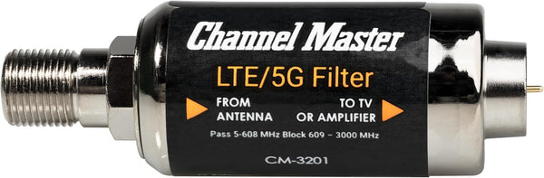 Channel Master LTE/5G Filter Reduces Pixelation & Signal Issues from LTE, 4G, 5G Interference,