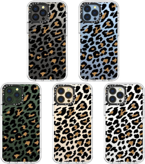 MOSNOVO iPhone 13 Pro Max Case, Leopard Print with 6.6ft Military-Grade Drop Protection & Anti Peel Off Tech