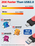 MOSDART 64GB Fast USB C Dual Flash Drive with Keychain - 2 in 1 OTG USB 3.1 Type-C Memory Stick