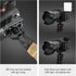 CAMOLO RIG Base,1/4" Foldable DSLR Camera L Bracket,Vertical Horizontal Switching Tripod,Arca-Swiss Srew Hole,Quick