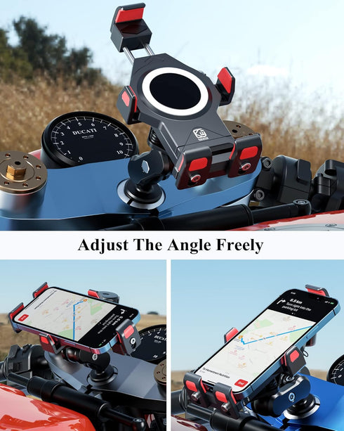 BRCOVAN Aluminum Alloy Anti-Theft Double Socket Arm | Compatible with RAM Mounts B Size 1'' Ball