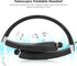SX-991 Bluetooth Headset, Bluetooth 5.0 Neckband Headphones with Retractable Earbuds for Home Office, Carry Case