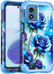 Miqala Glow in The Dark Heavy Duty Case for Moto G 5G 2024, Full Body Protection with Hard Plastic Bumper